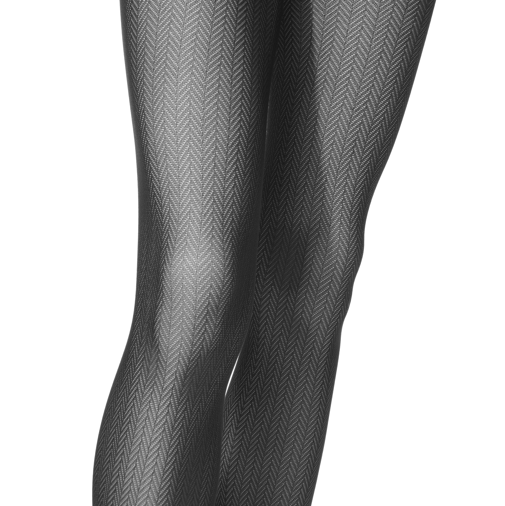 Classic Herringbone Pattern / Gray Black Leggings, Zazzle