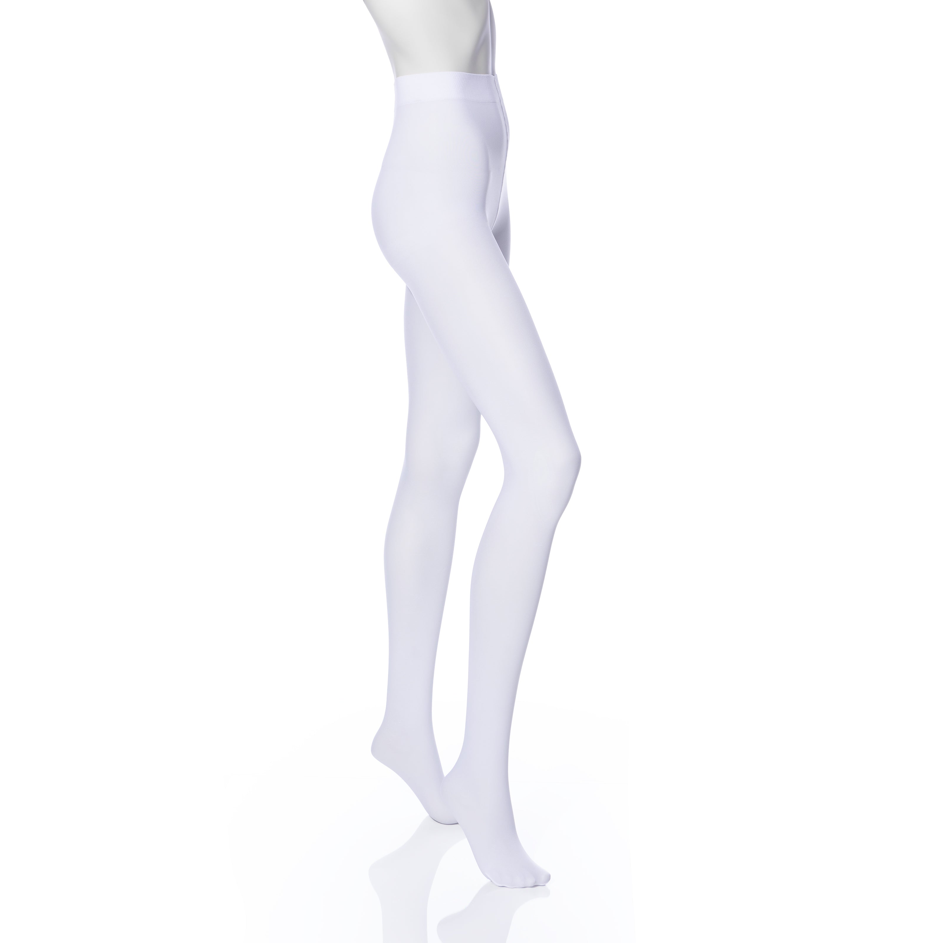 FCKJ Women White Tights Women Girl White Nylons Lady Solid White Pantyhose  (Color : White, Size : One Size) : : Fashion