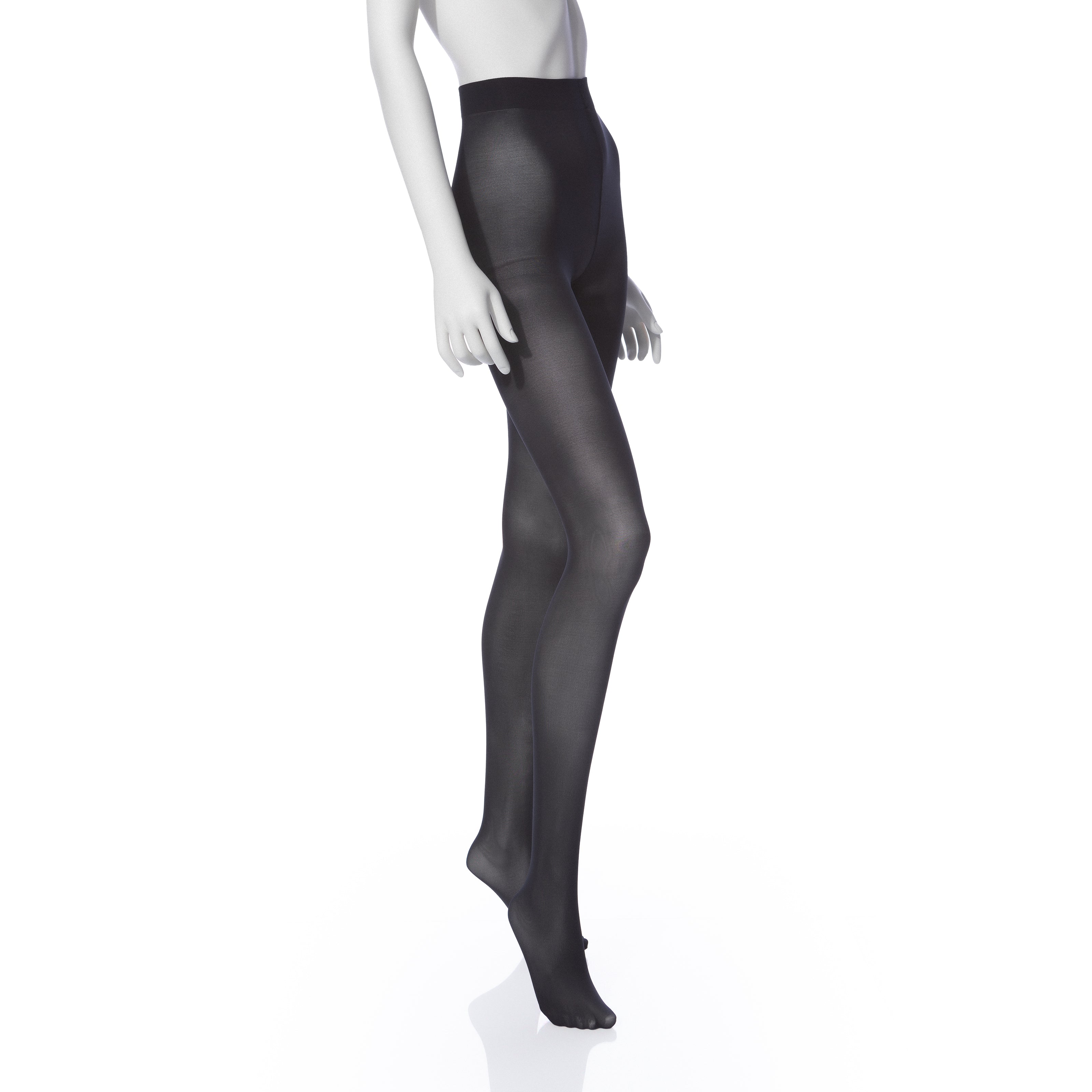 Josephine Opaque Gray Tights by Miss Lala -  Canada